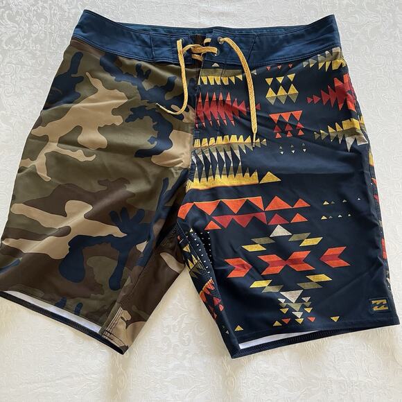 Billabong Recycler Sundays Pro Board Shorts Men 30 Swim Trunks Inseam 8" Stretch - Picture 1 of 5